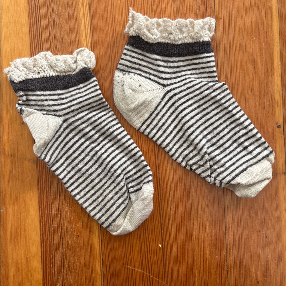 Striped Black and White Ankle Socks

Will donate if doesn’t sell ‼️